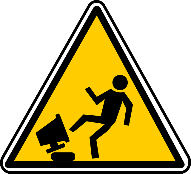 Computer Caution Sign